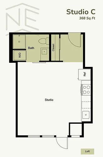 Floor plan Studio C