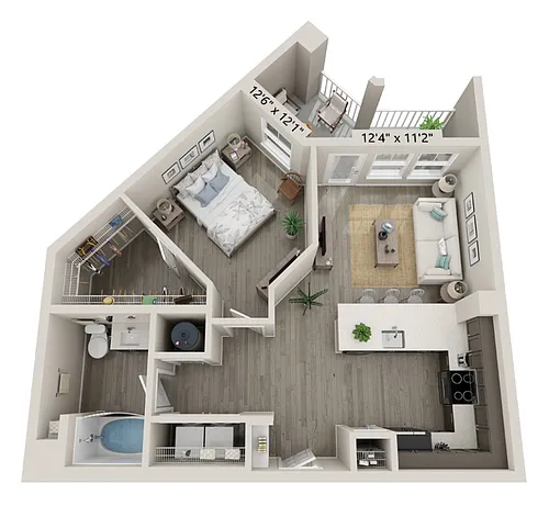 Floor plan A2C