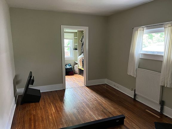 Master bedroom with walk-in closet
