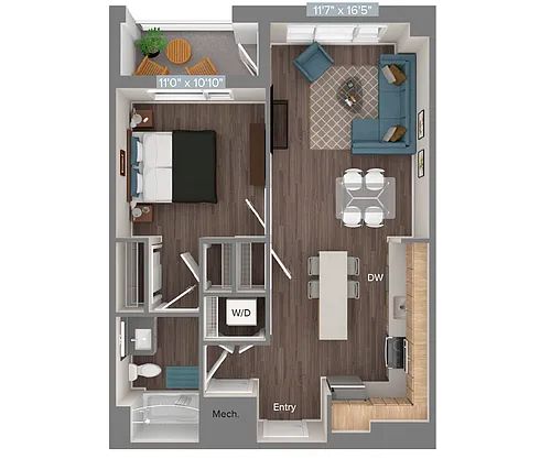 Floor plan A2-702sf-2