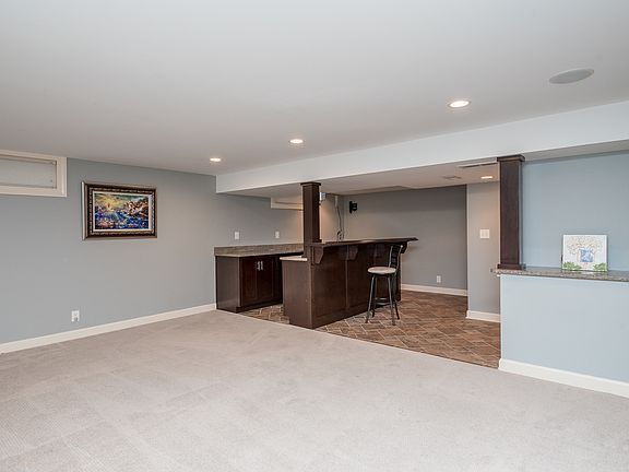 Basement living room/wet bar