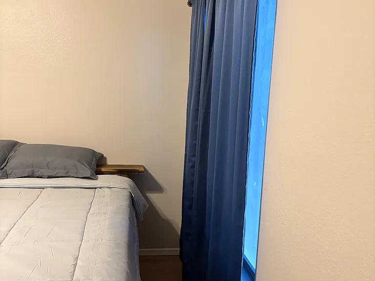 Bedroom 9. new linens, memory foam queen mattress, TV mount, new LVP flooring, Fresh paint (Jack and Jill bathroom) shared with 1 other room.