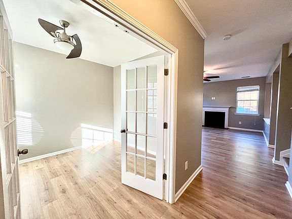 Office with French doors
