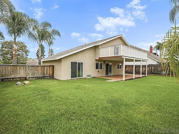 Large backyard with Trex Deck.