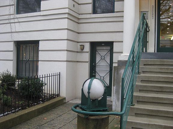 Front door/building stairs - apartment entrance is door to left