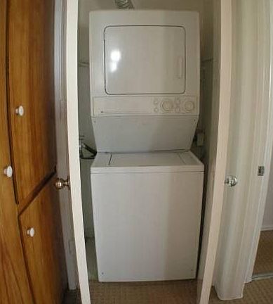 Laundry in hallway