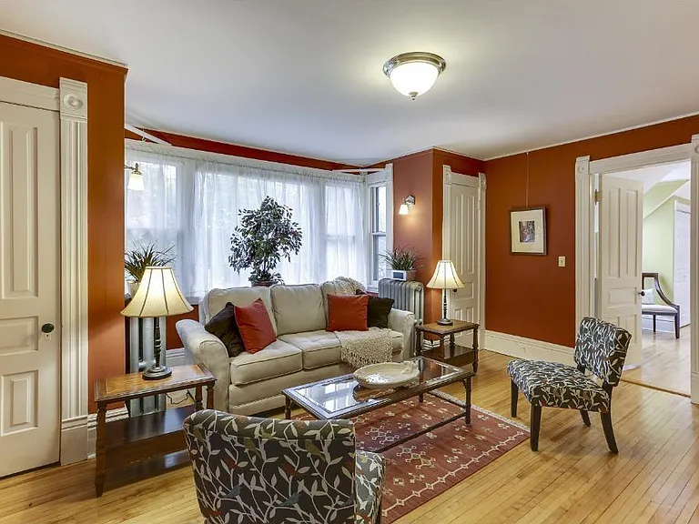 Living room with south facing windows