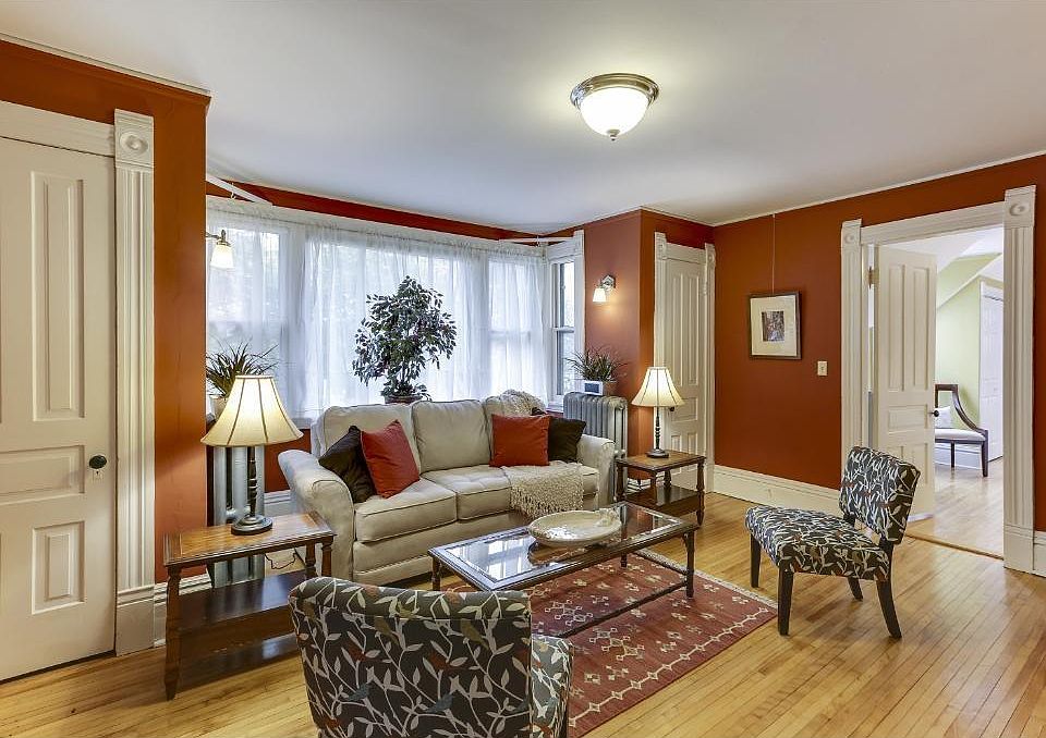 Living room with south facing windows
