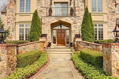Stately Stone Entrance