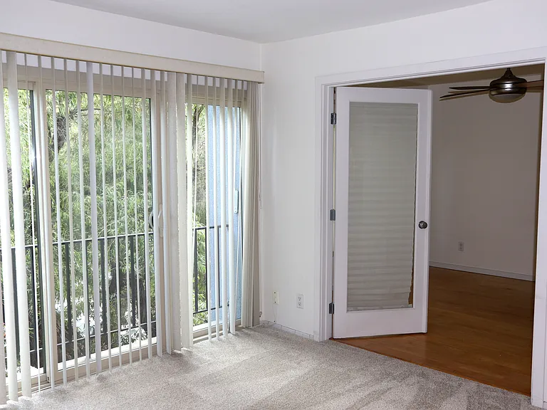 French Doors to Bedrooms
