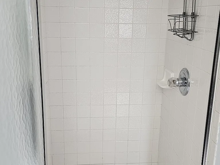 Inside master bathroom shower