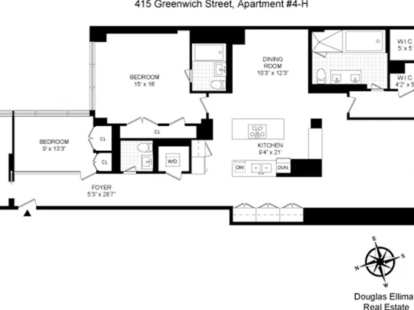415 Greenwich St APT 4H, New York, NY 10013