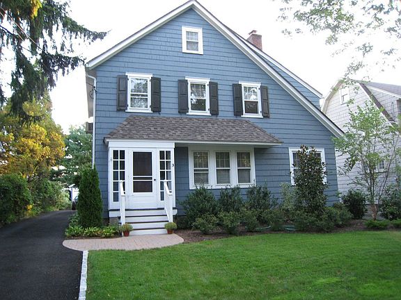 New driveway & sidewalk, Front of house 
