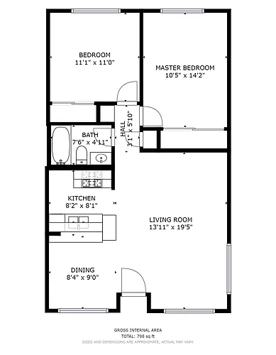 Floor plan Two Bedroom