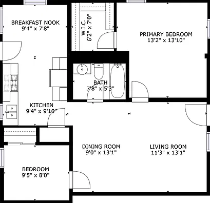2 bed, 1.0 bath, 850 sqft, $749 — Photo 2