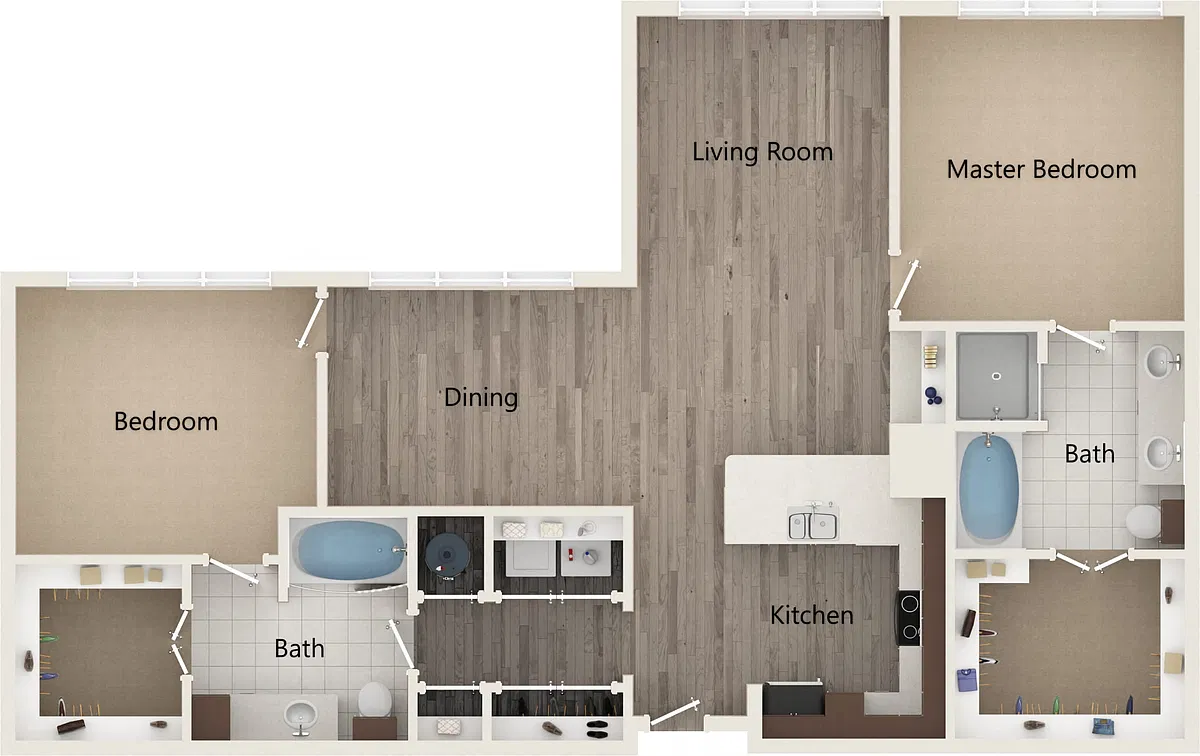 Floor plan B2R