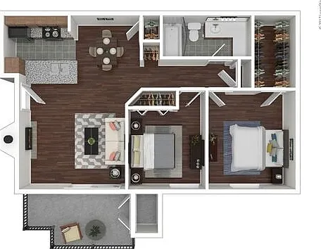 2 Bedroom | 2 Bath | 788 sqft 2 Bedroom | 2 Bath | 788 sqft