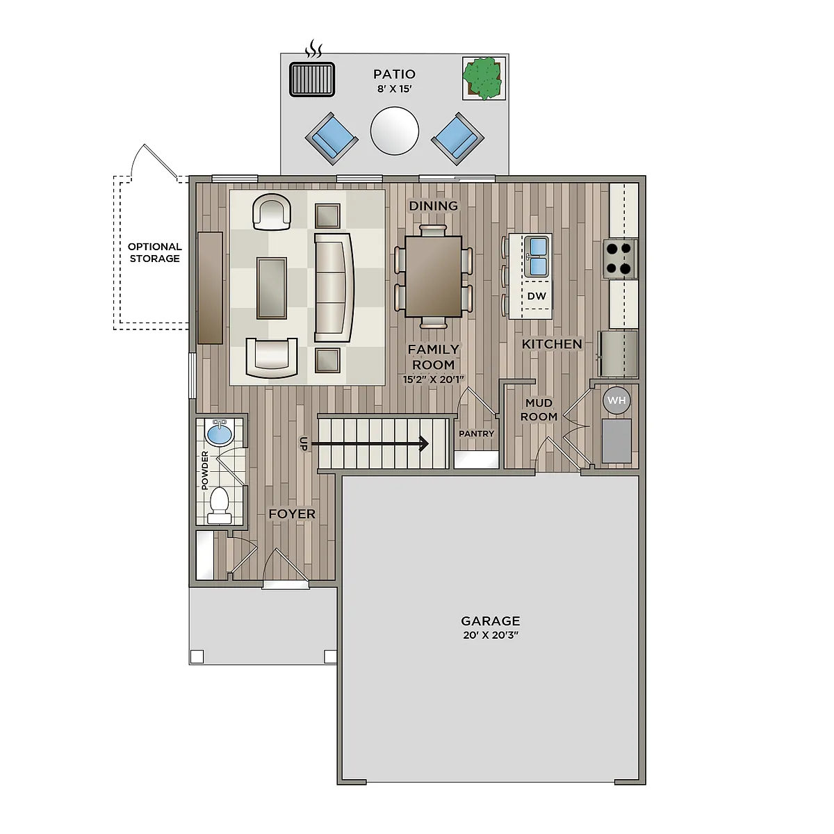 Floor plan Huntington Deluxe