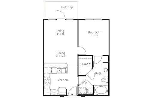 Floor plan Oaks 5A4