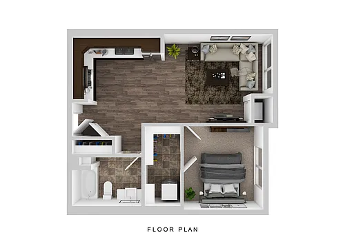 Floor plan 1 Bedroom