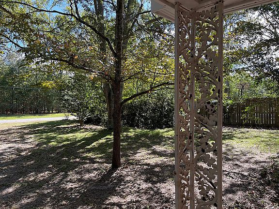 Neighbor's fence to right