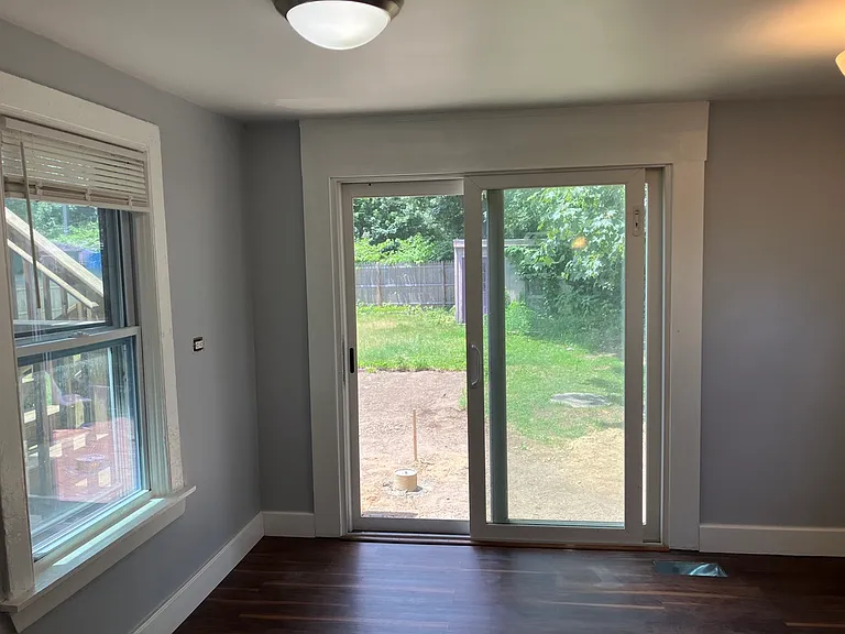 Patio door to outside deck.