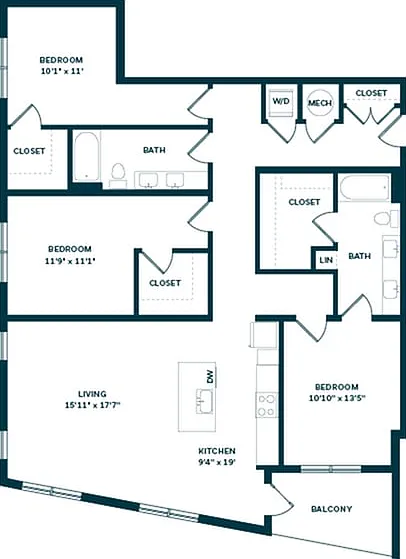 3 Bedroom 3 Bedroom