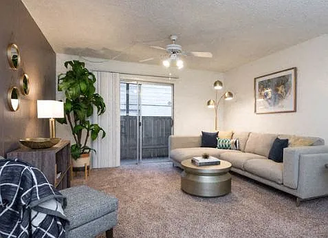 North 40 Apartments living area with decor