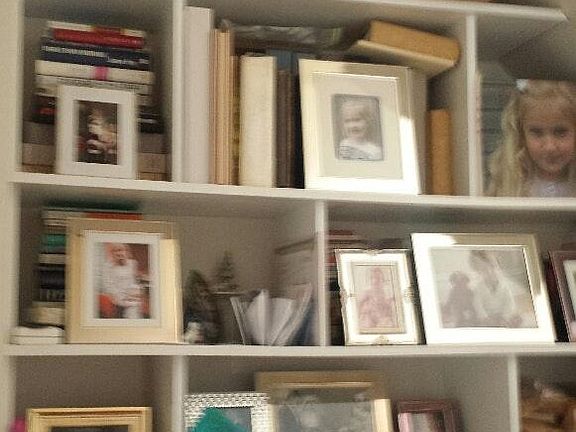 Deep shelves, floor to ceiling under stairs