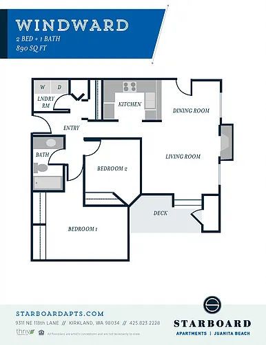 Floor plan 2x1 - Windward