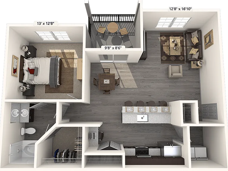 A2A floor plan Lone Oak