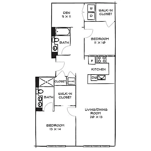 Floor plan Style 2D