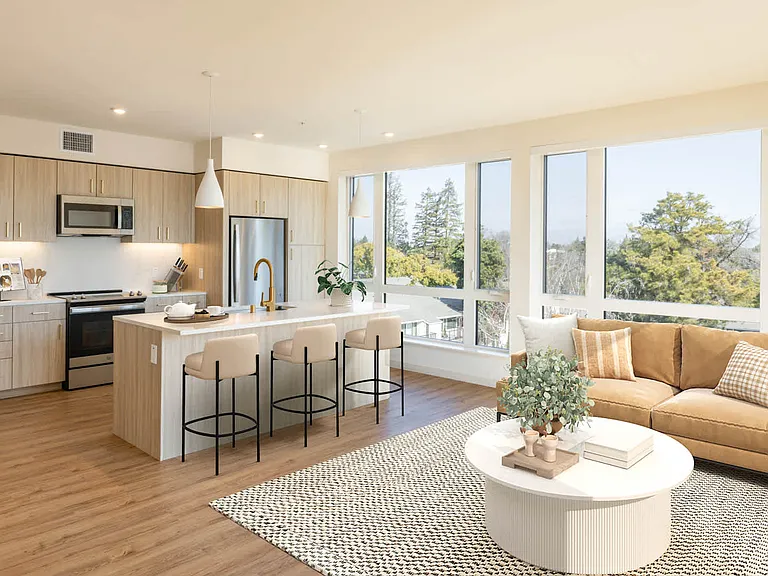 Living Room with Hard Surface Flooring