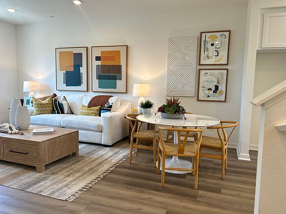 Homesite 19 living and dining area