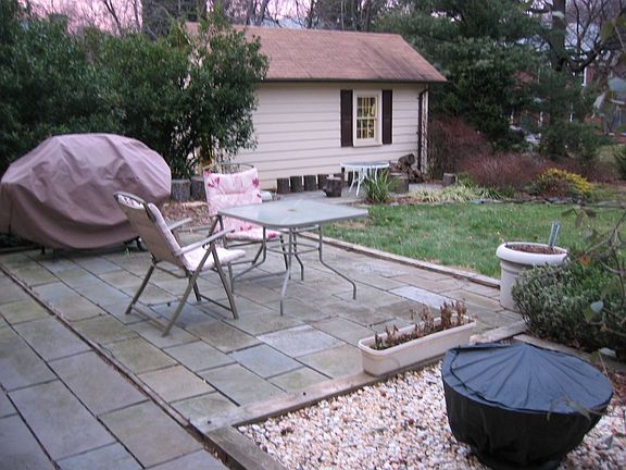 Backyard and shed/garage