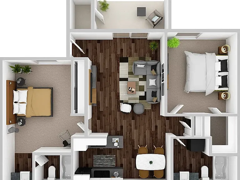 B1 - 2 Bed 2 Bath B1 - 2 Bed 2 Bath