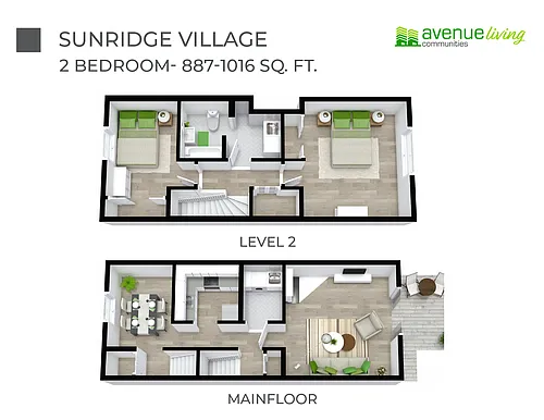 Floor plan - 2 Bedroom
