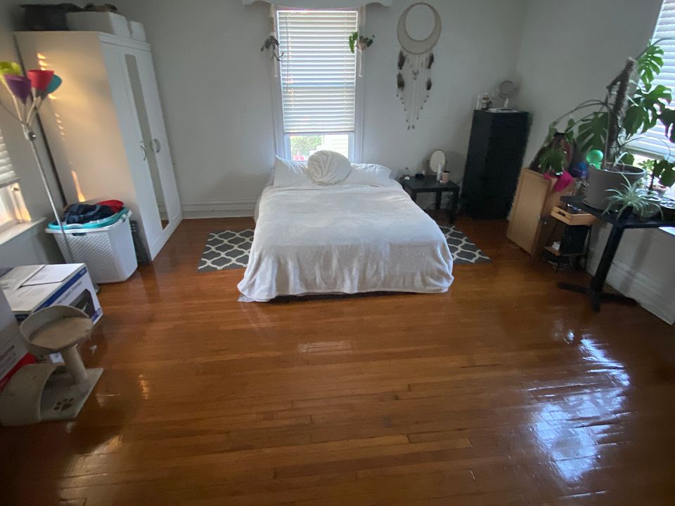 Huge Bedroom #1 with beautiful hardwood flooring!
