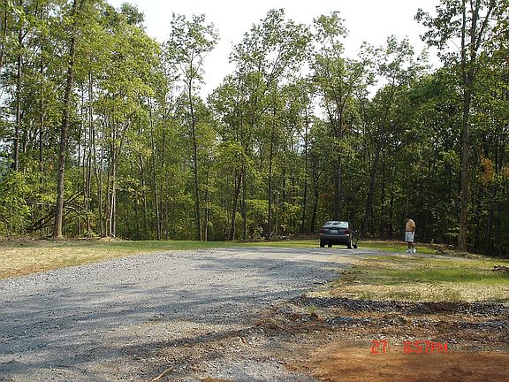 Driveway cut out Road view