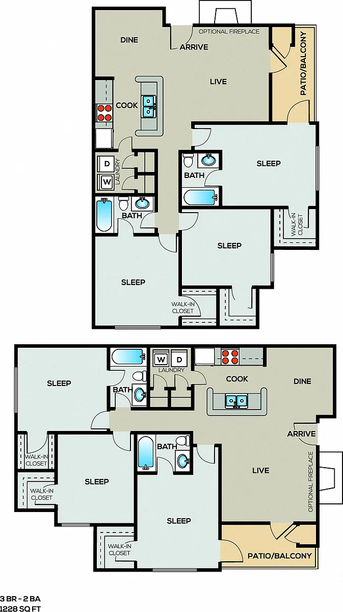 Floor plan 3A