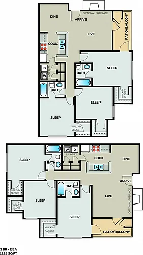 Floor plan 3A