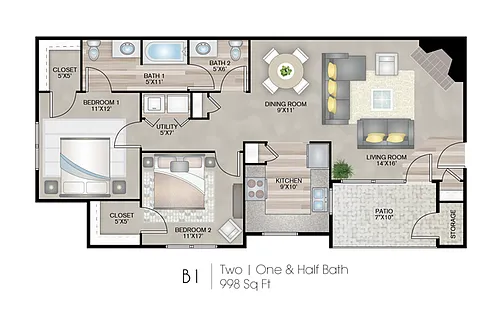 Floor plan B1