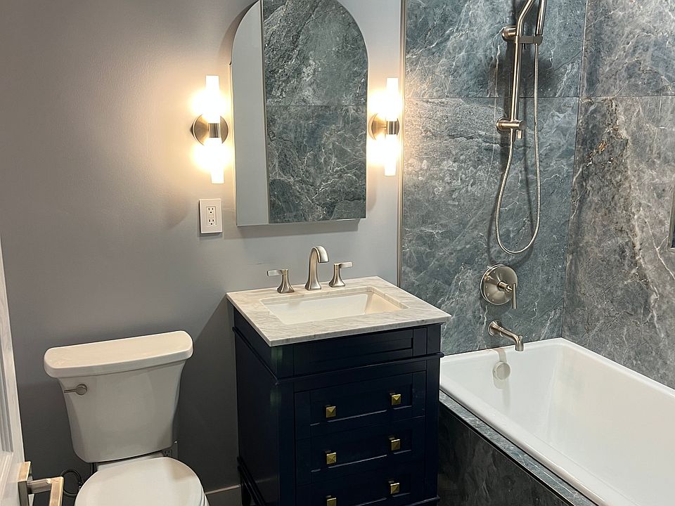 Hall Bathroom- Shared for bedrooms 1 & 2.