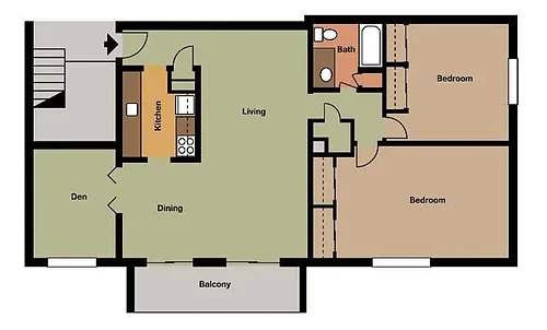 Floor plan 2 Bedroom