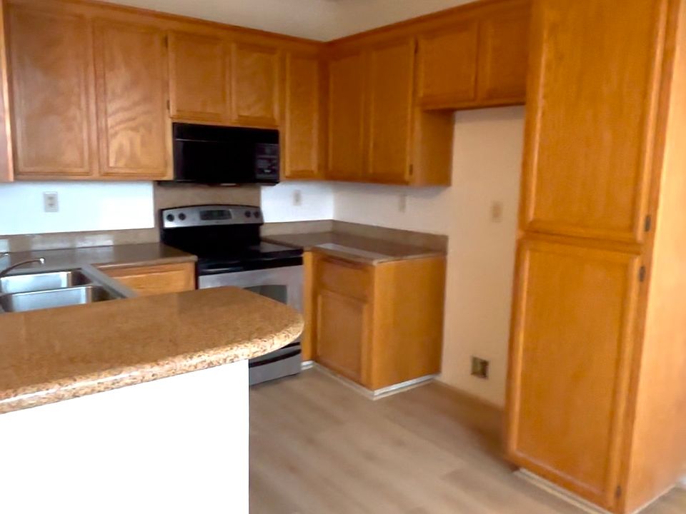 Kitchen off slider to patio.