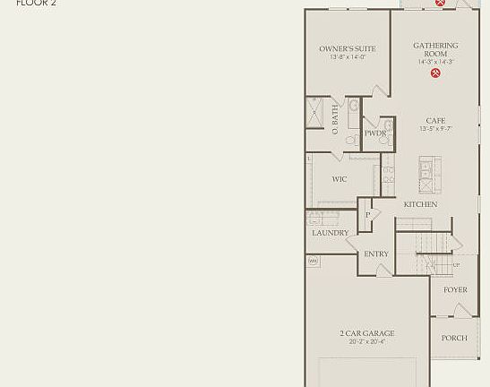 Fentress Floor Plan, Quick Move-In Home, Floor 1