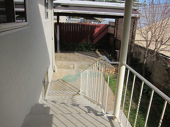 From front door to patio