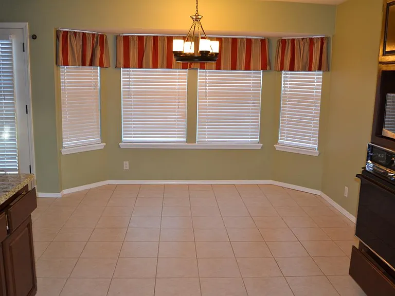 breakfast nook in the kitchen