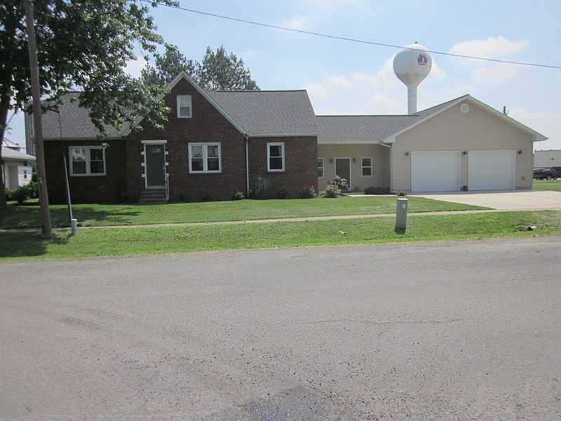 Oversized garage. Tons of room for lawn equipment and toys. Storage above garage