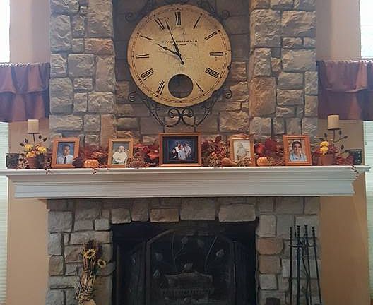floor to ceiling fireplace